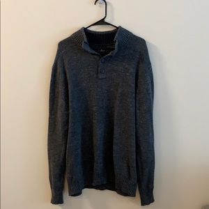 Gray sweater with buttons